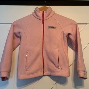 Used Columbia Full Zip Two Tone Pink fleece